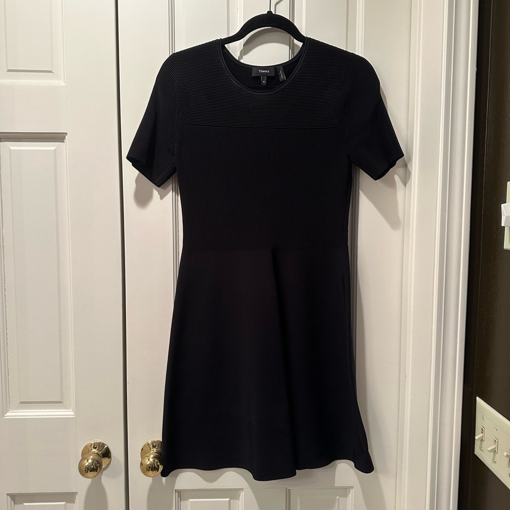 Theory Black Mini Dress